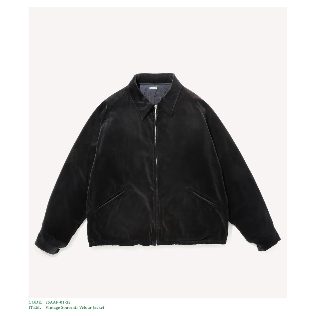 A.PRESSE 25AW Vintage Souvenir Velour Jacket